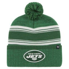 New York Jets '47 Fadeout Cuffed Knit Hat with Pom - Green sale
