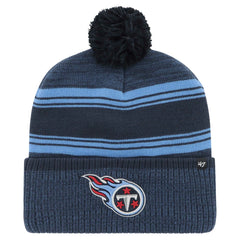 Tennessee Titans '47 Fadeout Cuffed Knit Hat with Pom - Navy sale