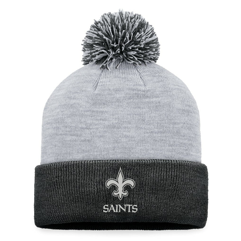 New Orleans Saints Women's Cuffed Knit Hat with Pom - Gray online