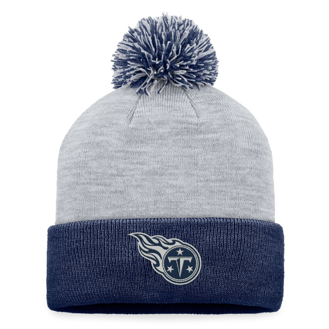 Tennessee Titans Women's Cuffed Knit Hat with Pom - Gray cheap