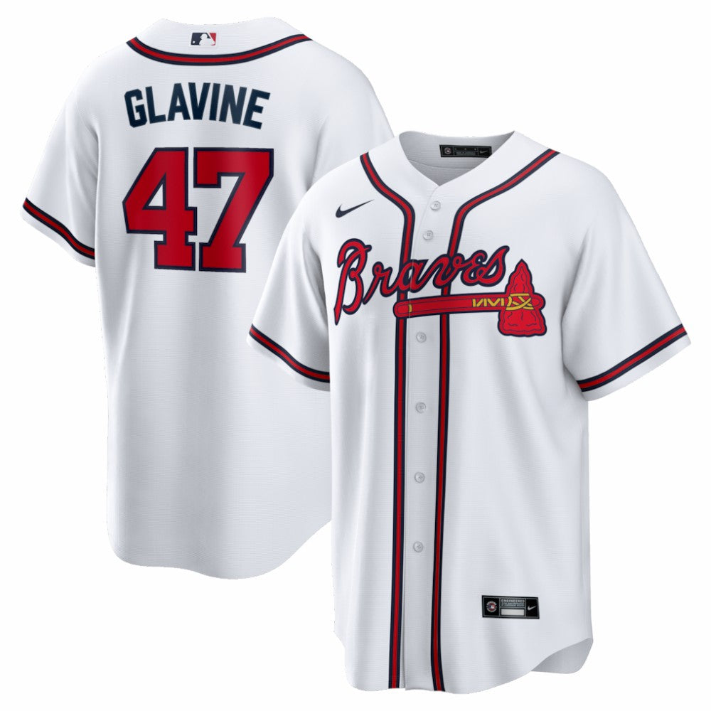 Tom Glavine Atlanta Braves Home Retired Player Replica Jersey - White | Nike