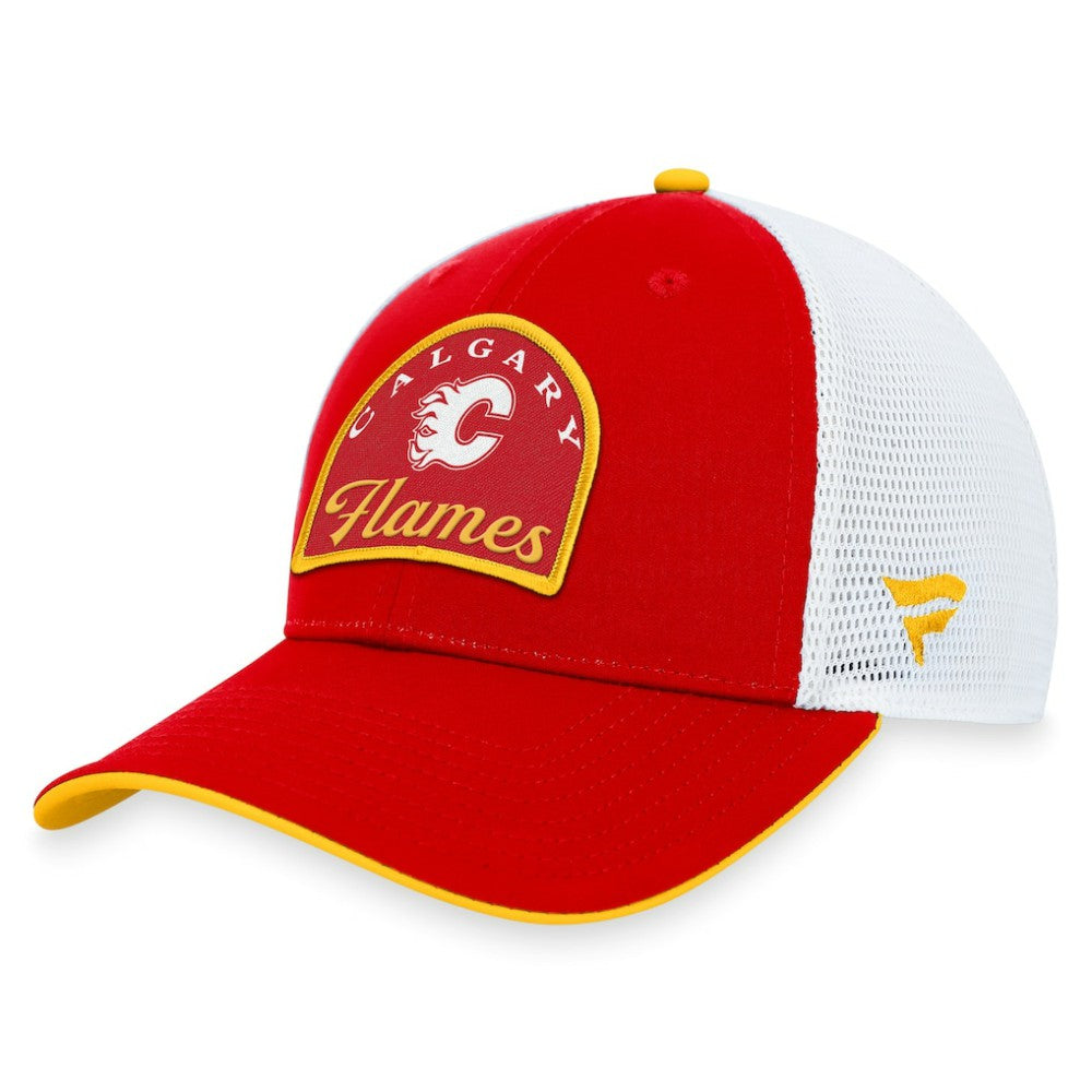 Calgary Flames Fanatics Fundamental Adjustable Hat Red/White