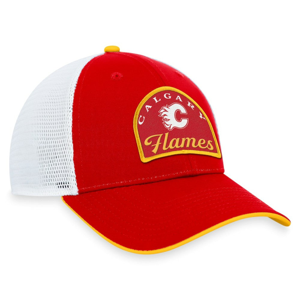 Calgary Flames Fanatics Fundamental Adjustable Hat Red/White