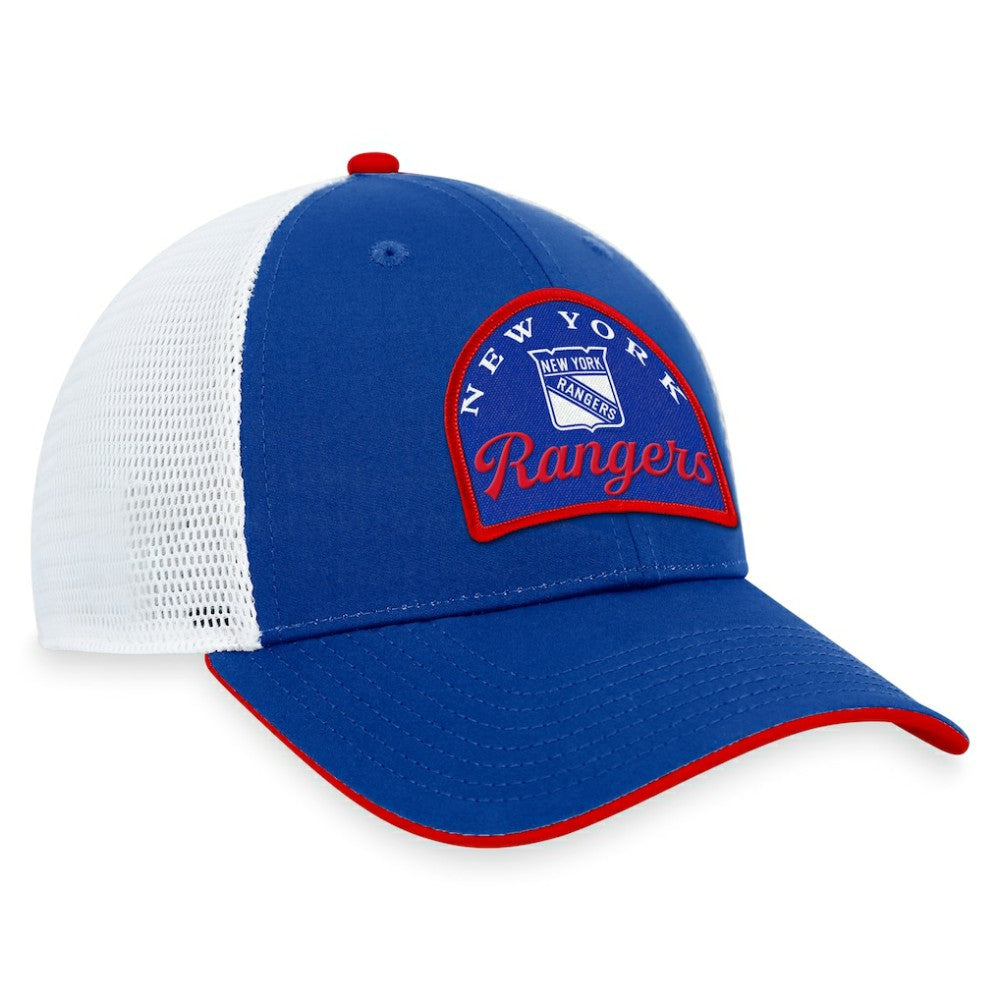 New York Rangers Fanatics Fundamental Adjustable Hat Blue/White