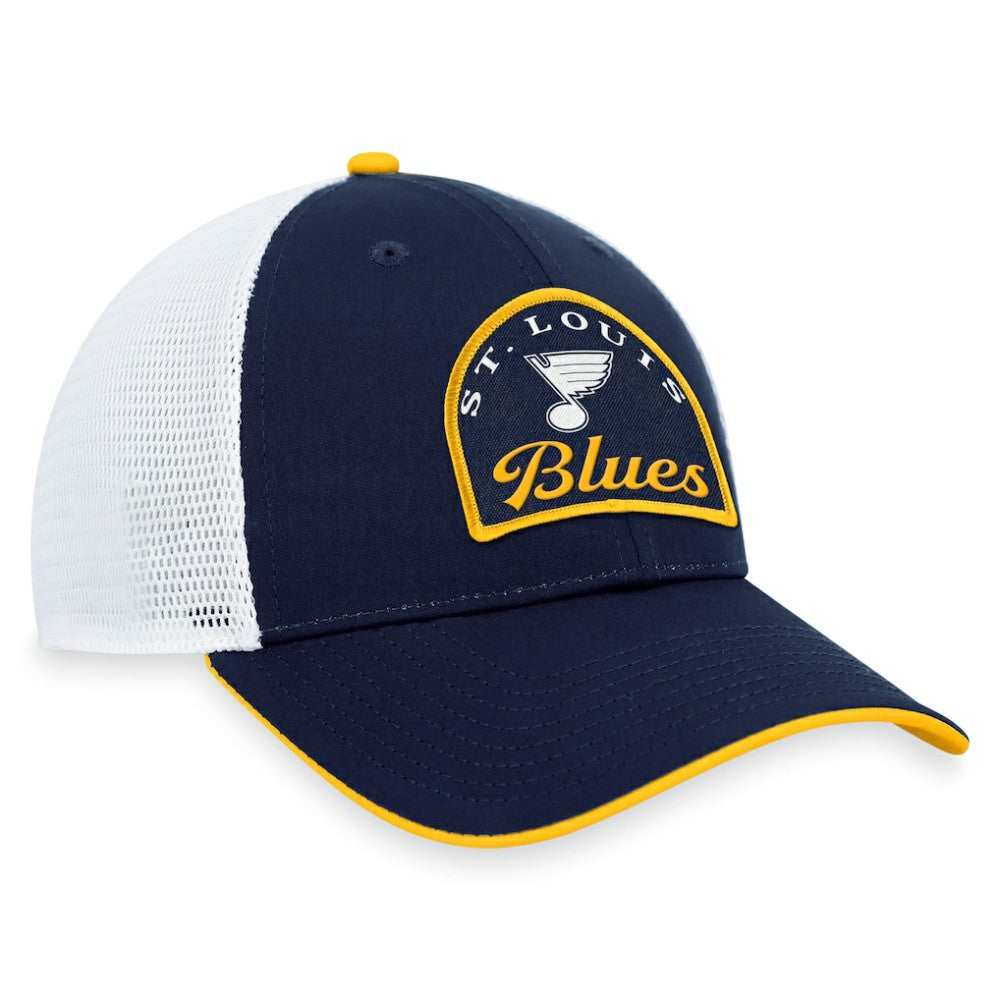 St. Louis Blues Fanatics Fundamental Adjustable Hat Navy/White
