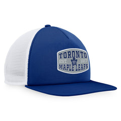 Toronto Maple Leafs Fanatics Foam Front Patch Trucker Snapback Hat Blue/White