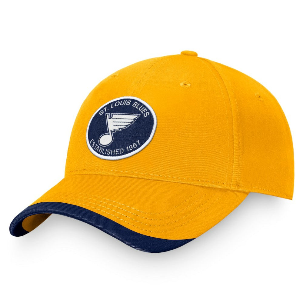 St. Louis Blues Fanatics Fundamental Adjustable Hat Gold