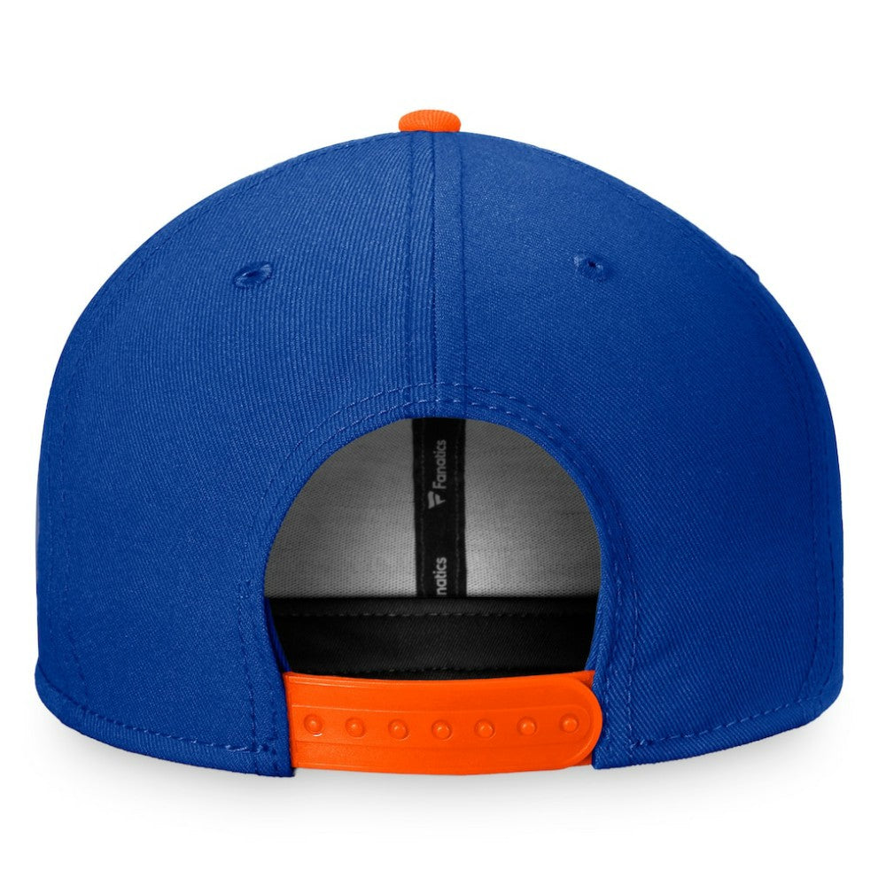 New York Islanders Fanatics Fundamental Colorblocked Snapback Hat Royal/Orange