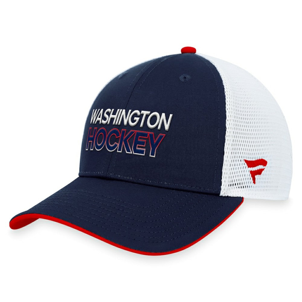 Washington Capitals Fanatics Authentic Pro Alternate Jersey Trucker Adjustable Hat Navy