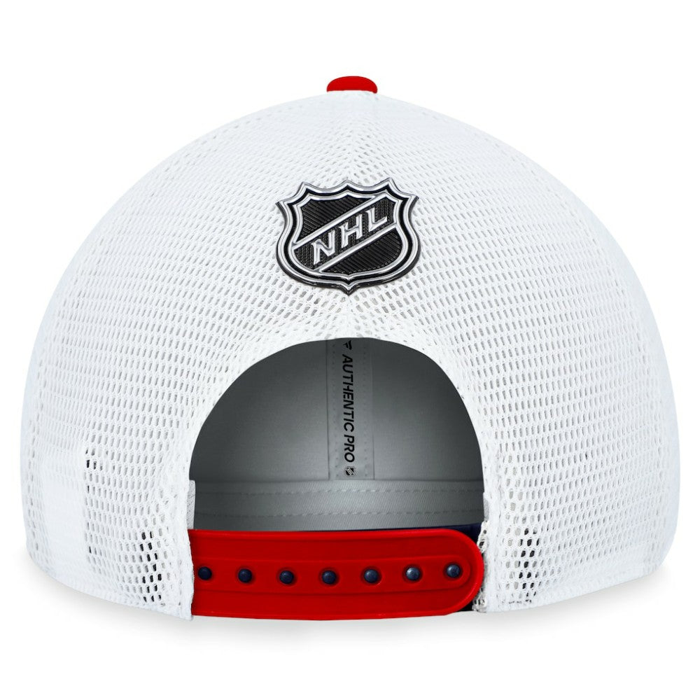 Washington Capitals Fanatics Authentic Pro Alternate Jersey Trucker Adjustable Hat Navy