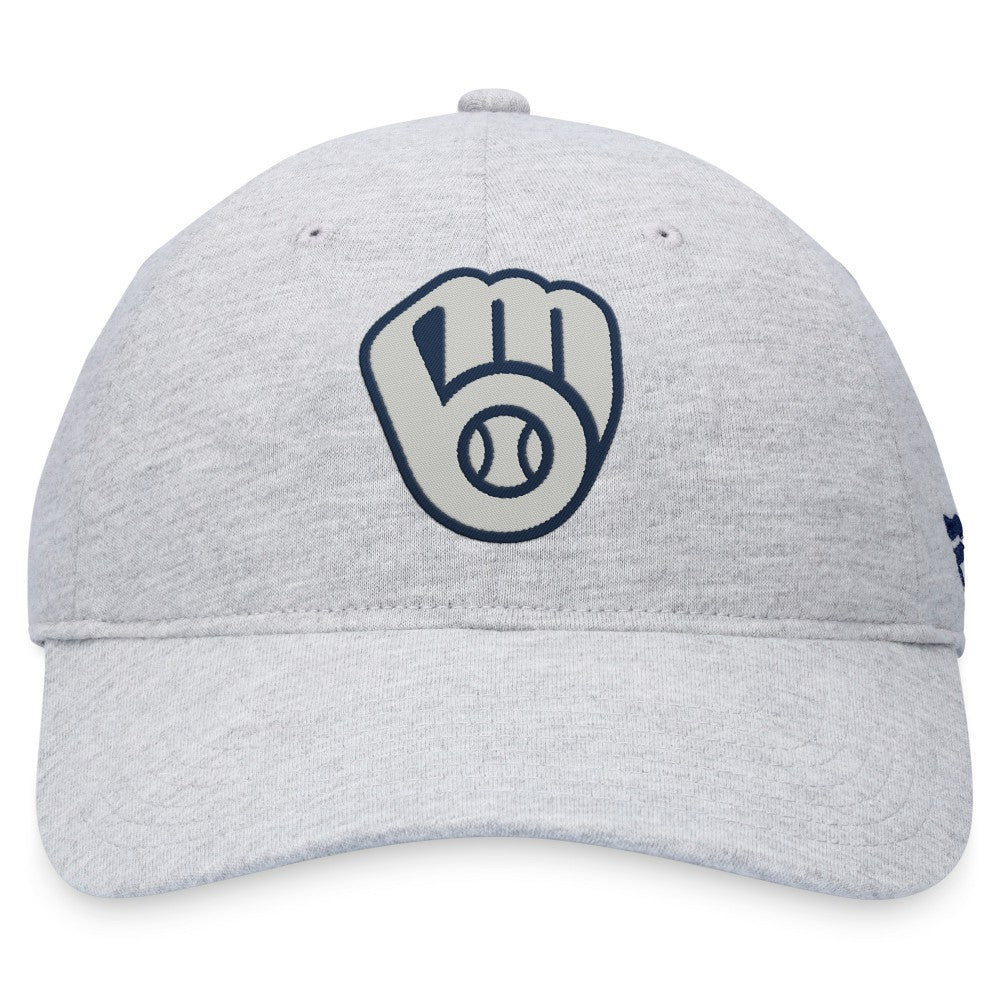 Milwaukee Brewers Logo Adjustable Hat - Gray