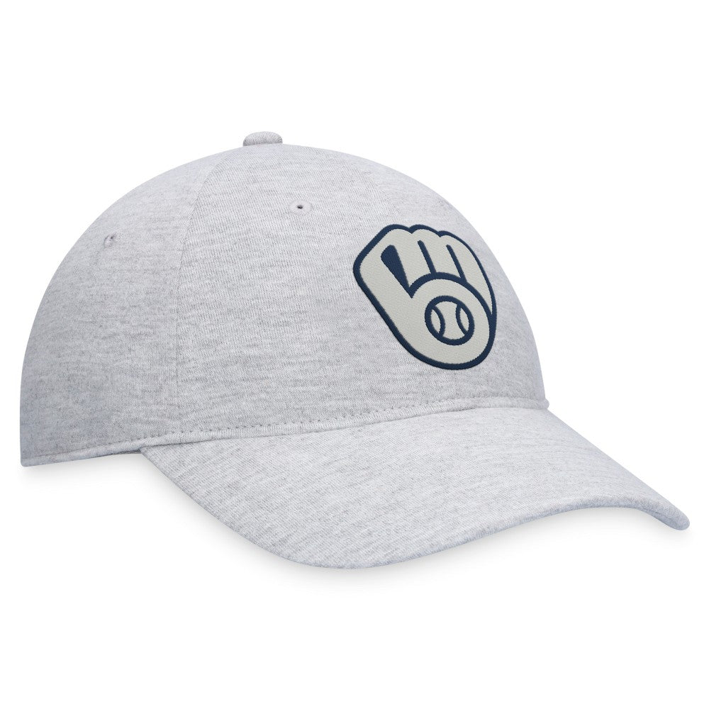 Milwaukee Brewers Logo Adjustable Hat - Gray