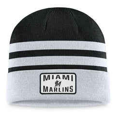 Miami Marlins Cuffed Knit Hat - Gray