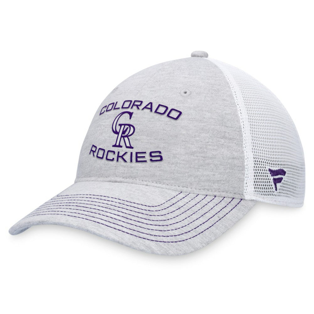 Colorado Rockies Trucker Adjustable Hat - Gray