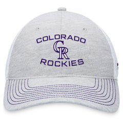 Colorado Rockies Trucker Adjustable Hat - Gray