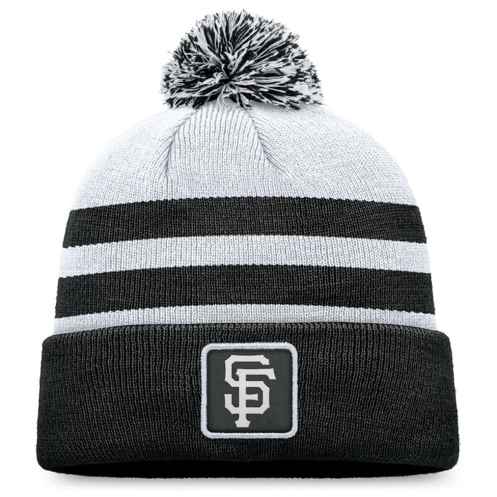 San Francisco Giants Cuffed Knit Hat with Pom - Gray