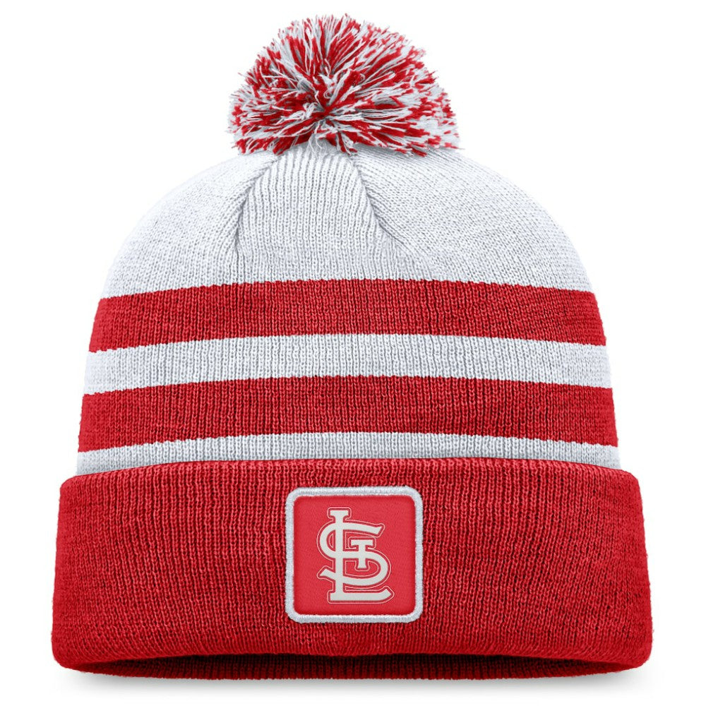 St. Louis Cardinals Cuffed Knit Hat with Pom - Gray