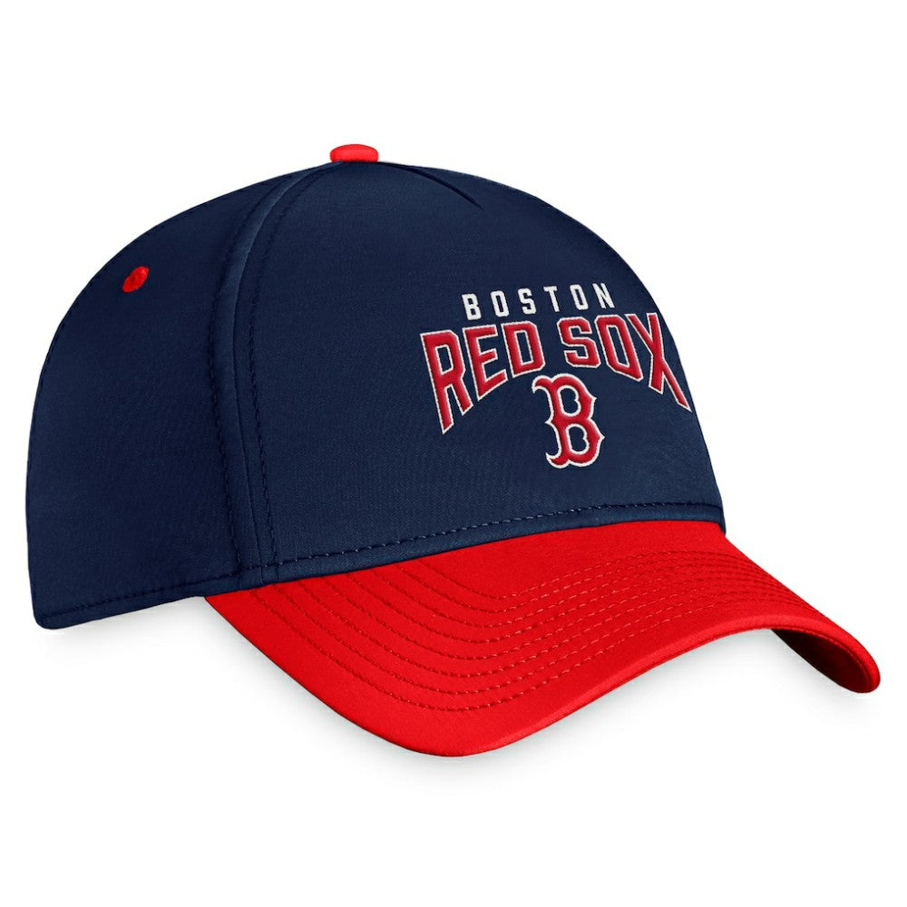Boston Red Sox Stacked Logo Flex Hat - Navy/Red