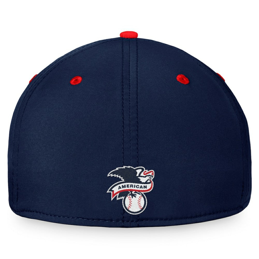Boston Red Sox Stacked Logo Flex Hat - Navy/Red