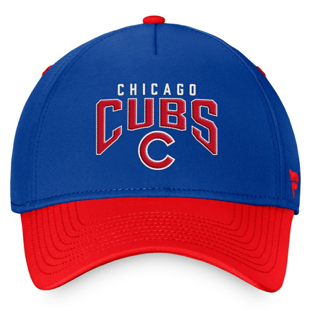 Chicago Cubs Stacked Logo Flex Hat - Royal/Red