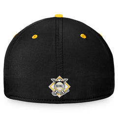 Pittsburgh Pirates Stacked Logo Flex Hat - Black/Yellow