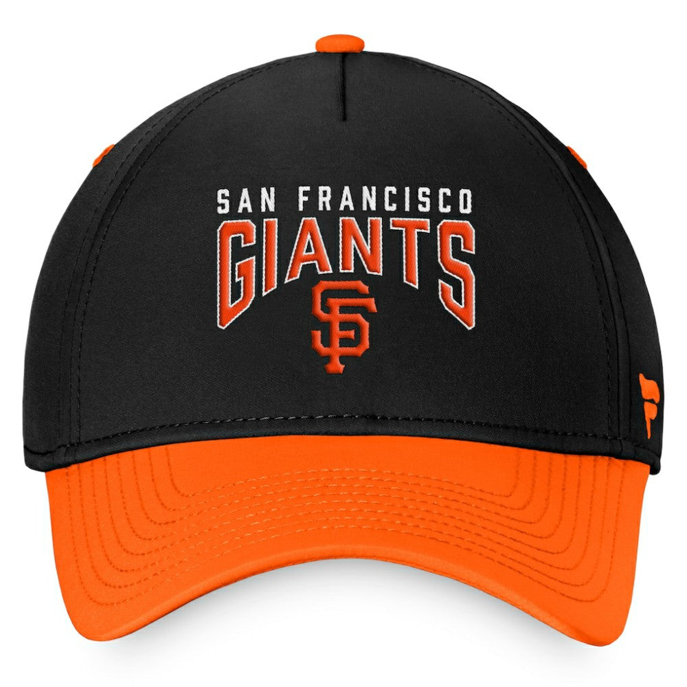 San Francisco Giants Stacked Logo Flex Hat - Black/Orange
