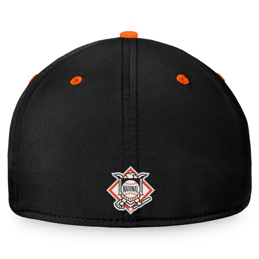 San Francisco Giants Stacked Logo Flex Hat - Black/Orange