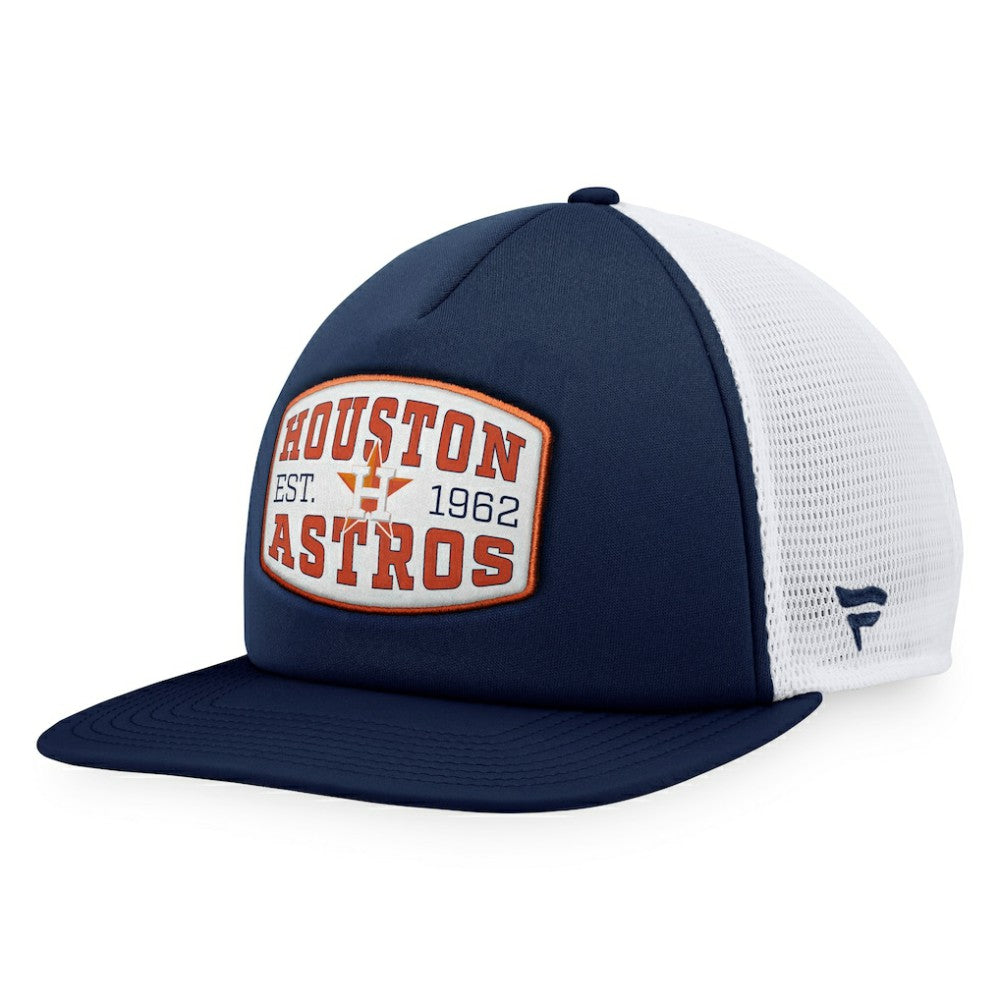 Houston Astros Foam Front Patch Trucker Snapback Hat - Navy