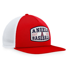 Los Angeles Angels Foam Front Patch Trucker Snapback Hat - Red