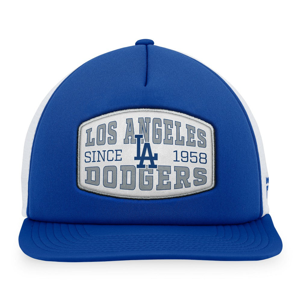 Los Angeles Dodgers Foam Front Patch Trucker Snapback Hat - Royal