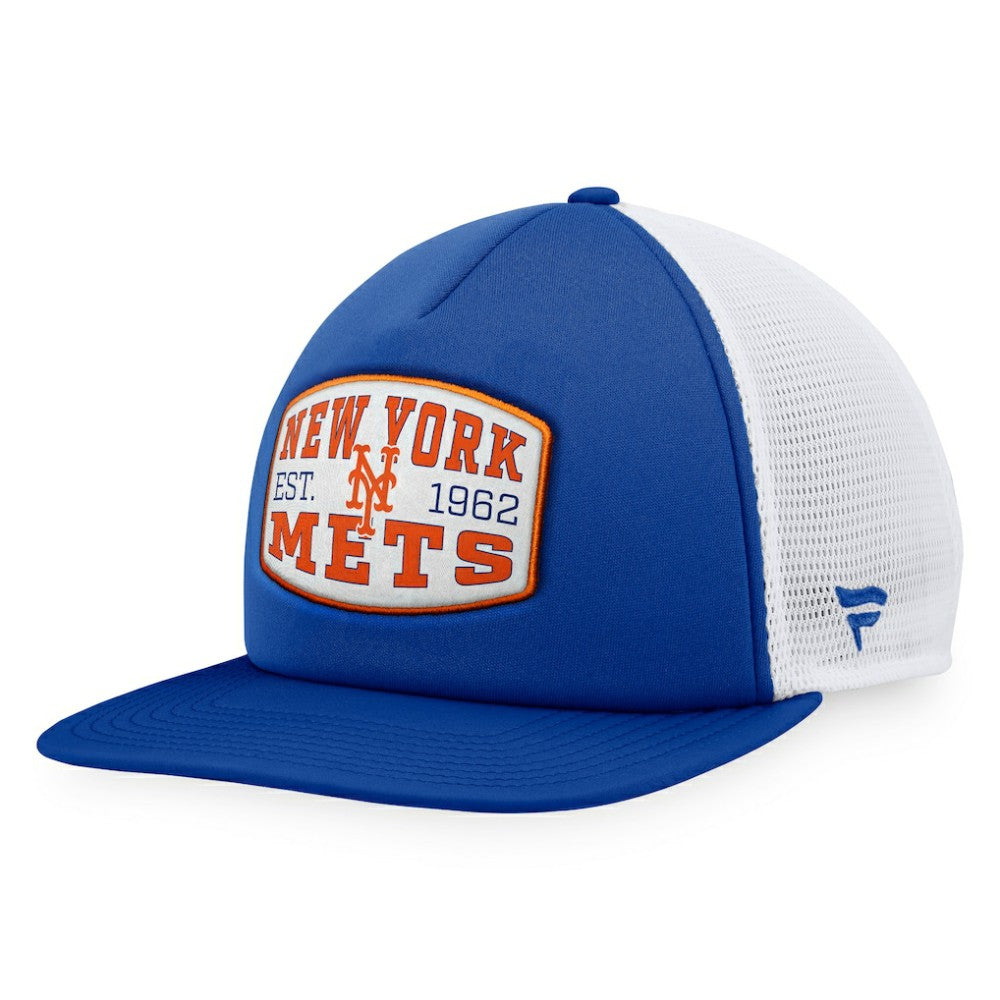 New York Mets Foam Front Patch Trucker Snapback Hat - Royal
