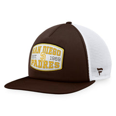 San Diego Padres Foam Front Patch Trucker Snapback Hat - Brown