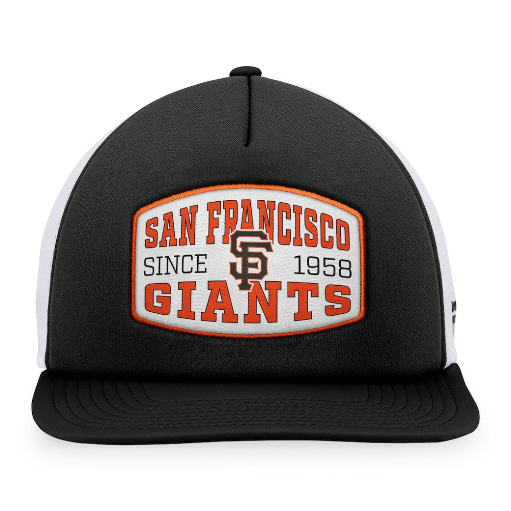 San Francisco Giants Foam Front Patch Trucker Snapback Hat - Black
