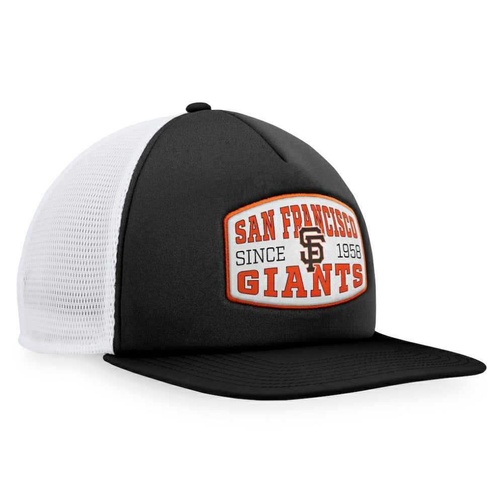 San Francisco Giants Foam Front Patch Trucker Snapback Hat - Black
