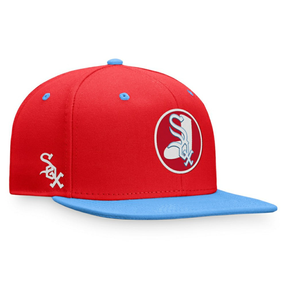 Chicago White Sox Cooperstown Collection Two-Tone Fitted Hat - Red/Light Blue