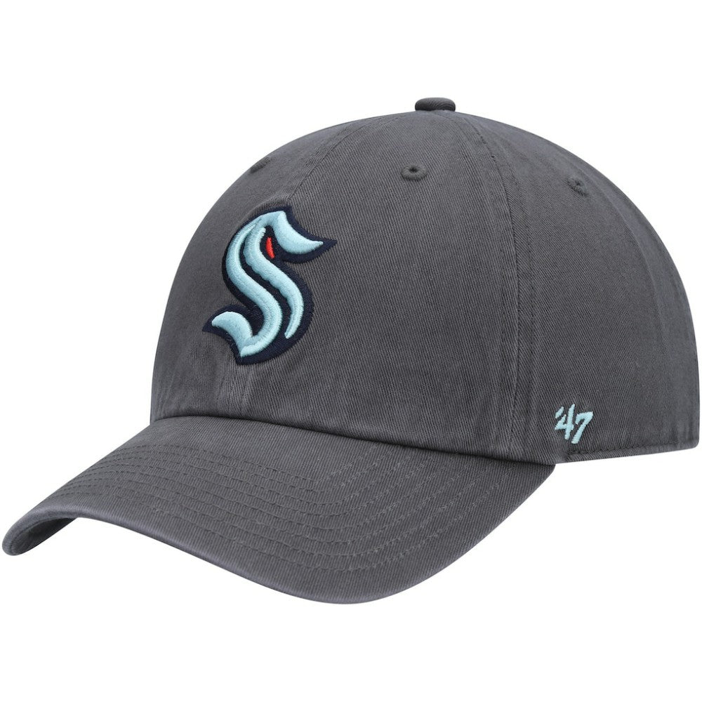 Seattle Kraken '47 Clean Up Adjustable Hat Charcoal