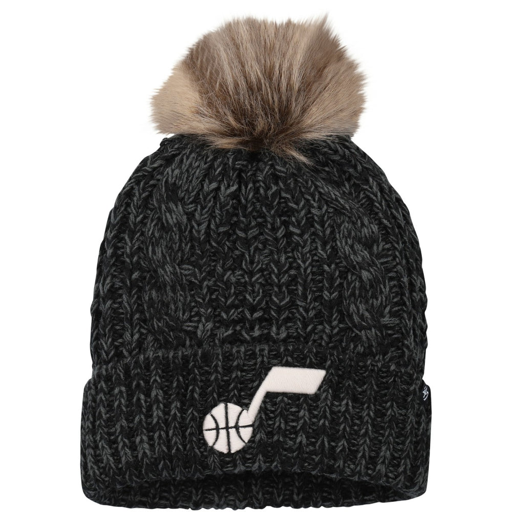 Utah Jazz '47 Women's Meeko Cuffed Knit Hat with Pom - Black | 47 brand outlet