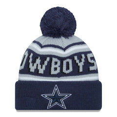 Dallas Cowboys New Era Main Cuffed Knit Hat with Pom - Navy sale