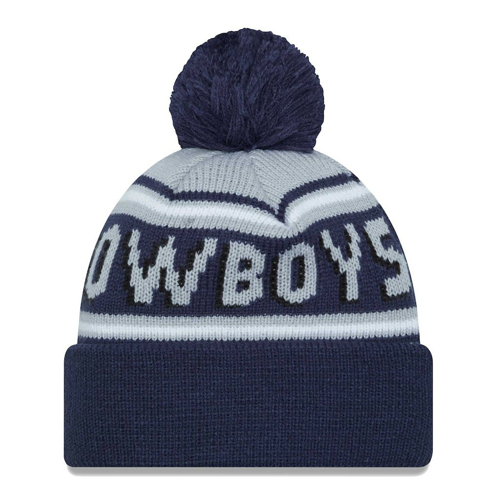 Dallas Cowboys New Era Main Cuffed Knit Hat with Pom - Navy sale