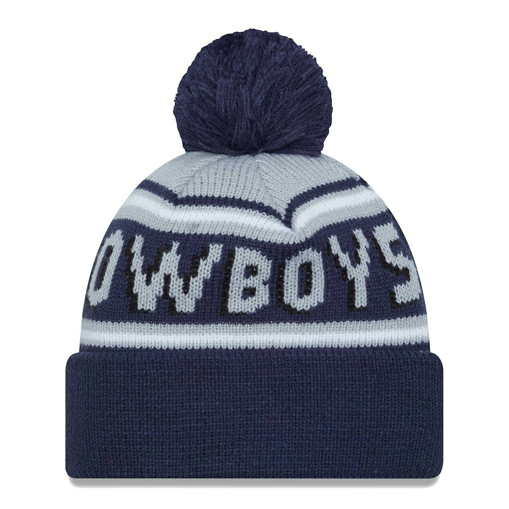 Dallas Cowboys New Era Main Cuffed Knit Hat with Pom - Navy sale