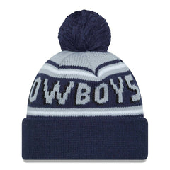 Dallas Cowboys New Era Main Cuffed Knit Hat with Pom - Navy sale