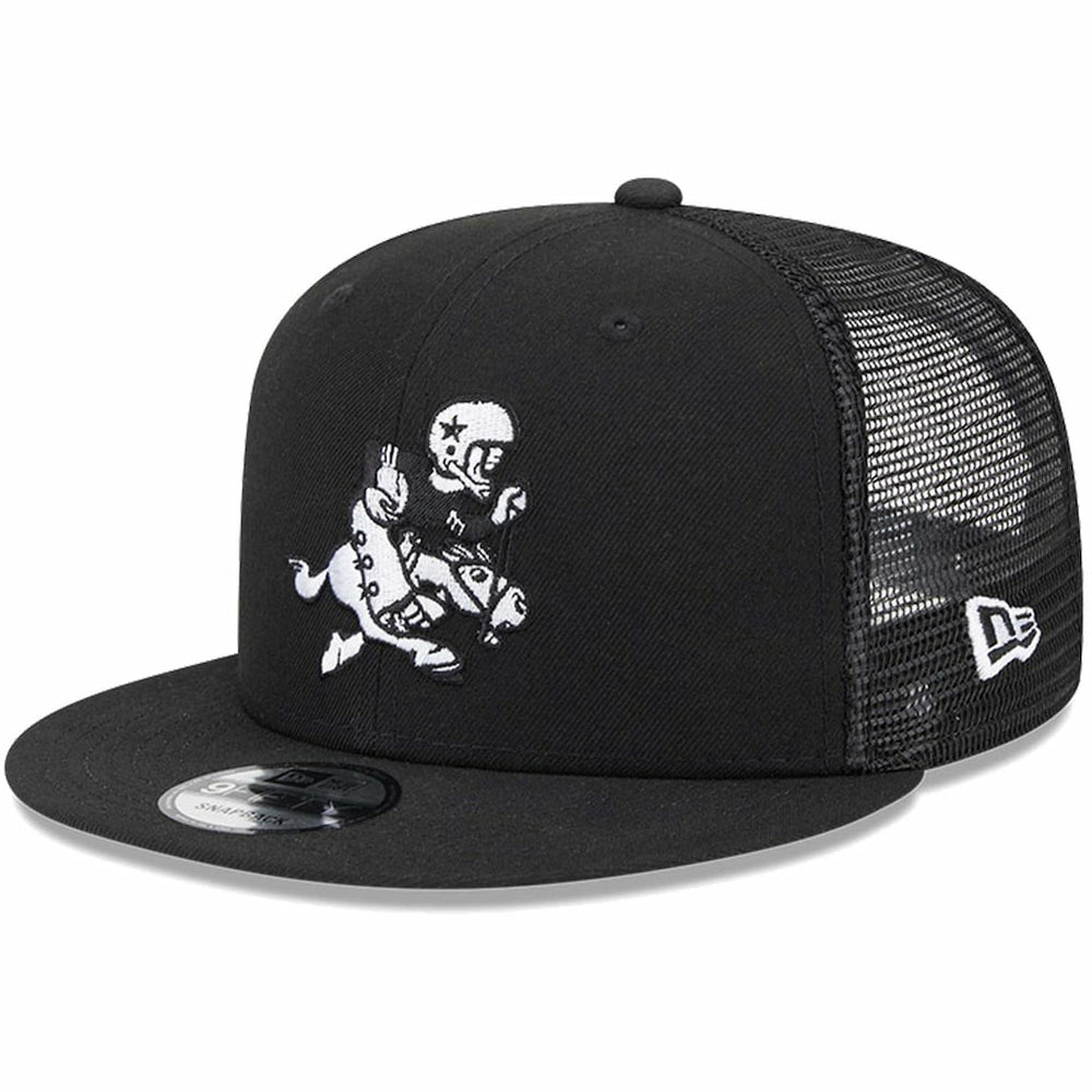 Dallas Cowboys New Era Retro Joe Main Trucker 9FIFTY Snapback Hat - Black outlet
