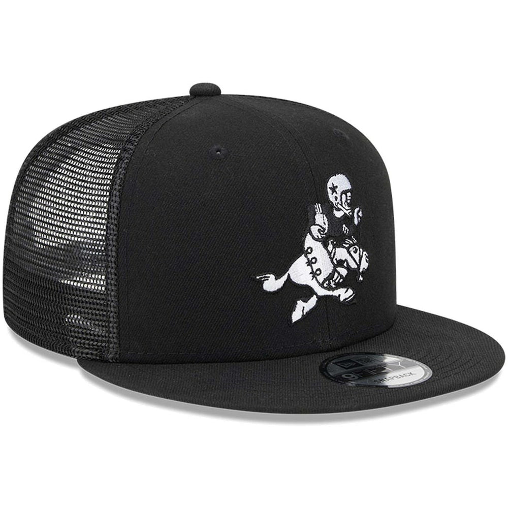 Dallas Cowboys New Era Retro Joe Main Trucker 9FIFTY Snapback Hat - Black outlet