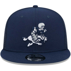 Dallas Cowboys New Era Retro Joe Main Trucker 9FIFTY Snapback Hat - Navy for sale