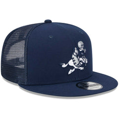 Dallas Cowboys New Era Retro Joe Main Trucker 9FIFTY Snapback Hat - Navy for sale
