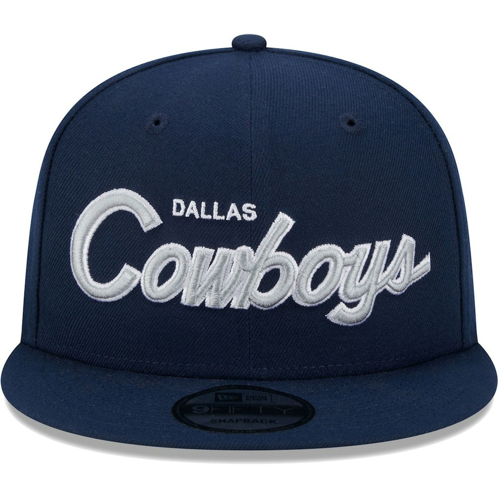 Dallas Cowboys New Era Main Script 9FIFTY Snapback Hat - Navy online