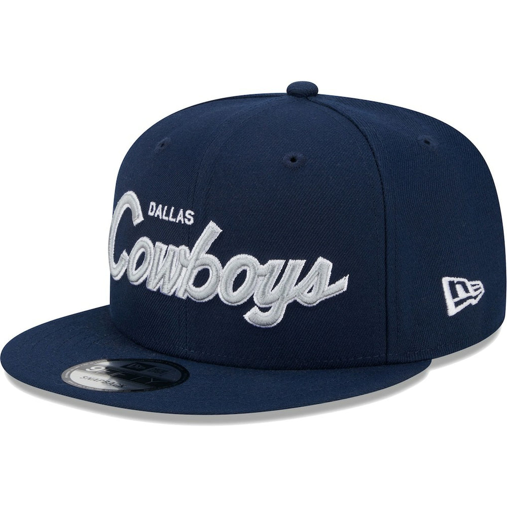 Dallas Cowboys New Era Main Script 9FIFTY Snapback Hat - Navy online