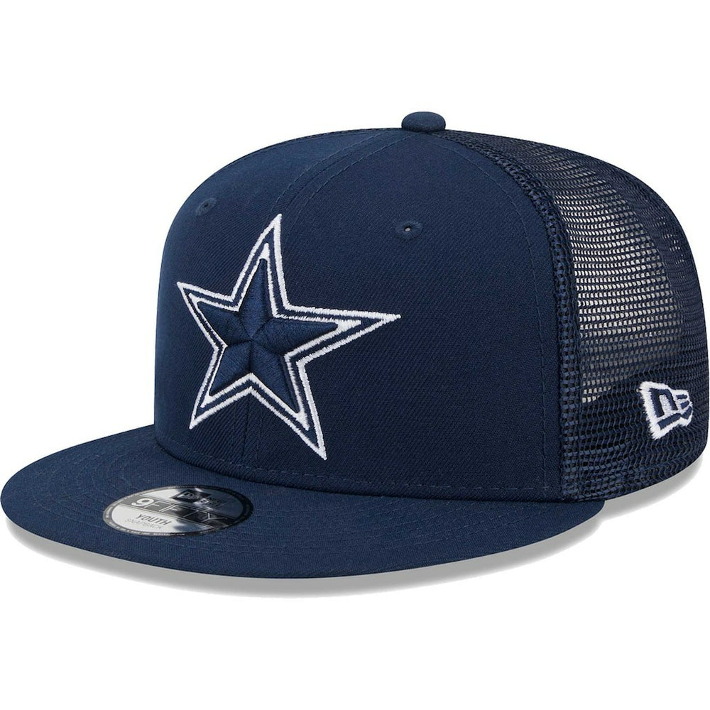 Dallas Cowboys New Era Youth Main Trucker 9FIFTY Snapback Hat - Navy discount