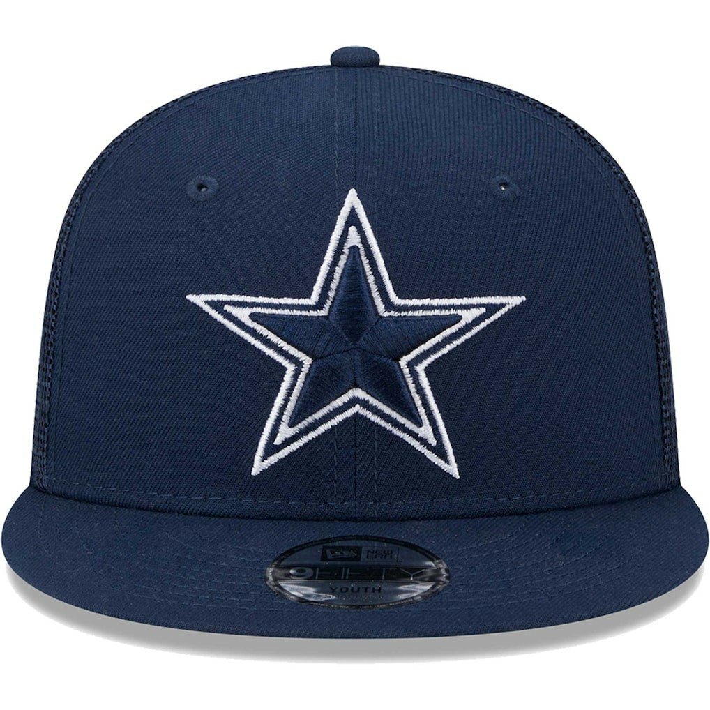 Dallas Cowboys New Era Youth Main Trucker 9FIFTY Snapback Hat - Navy discount