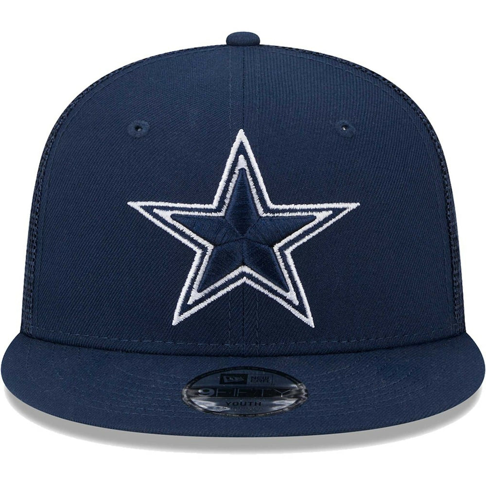 Dallas Cowboys New Era Youth Main Trucker 9FIFTY Snapback Hat - Navy discount